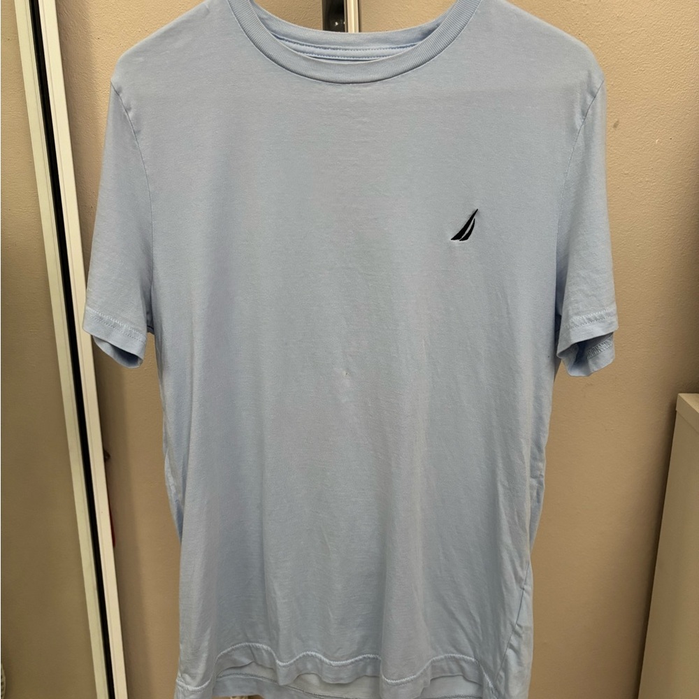 Nautica Men's Sky Blue Short Sleeve Tee